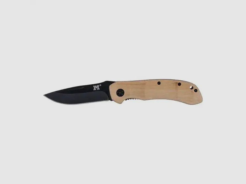 KH Security KH Security Couteau de poche en bois de bambou noir