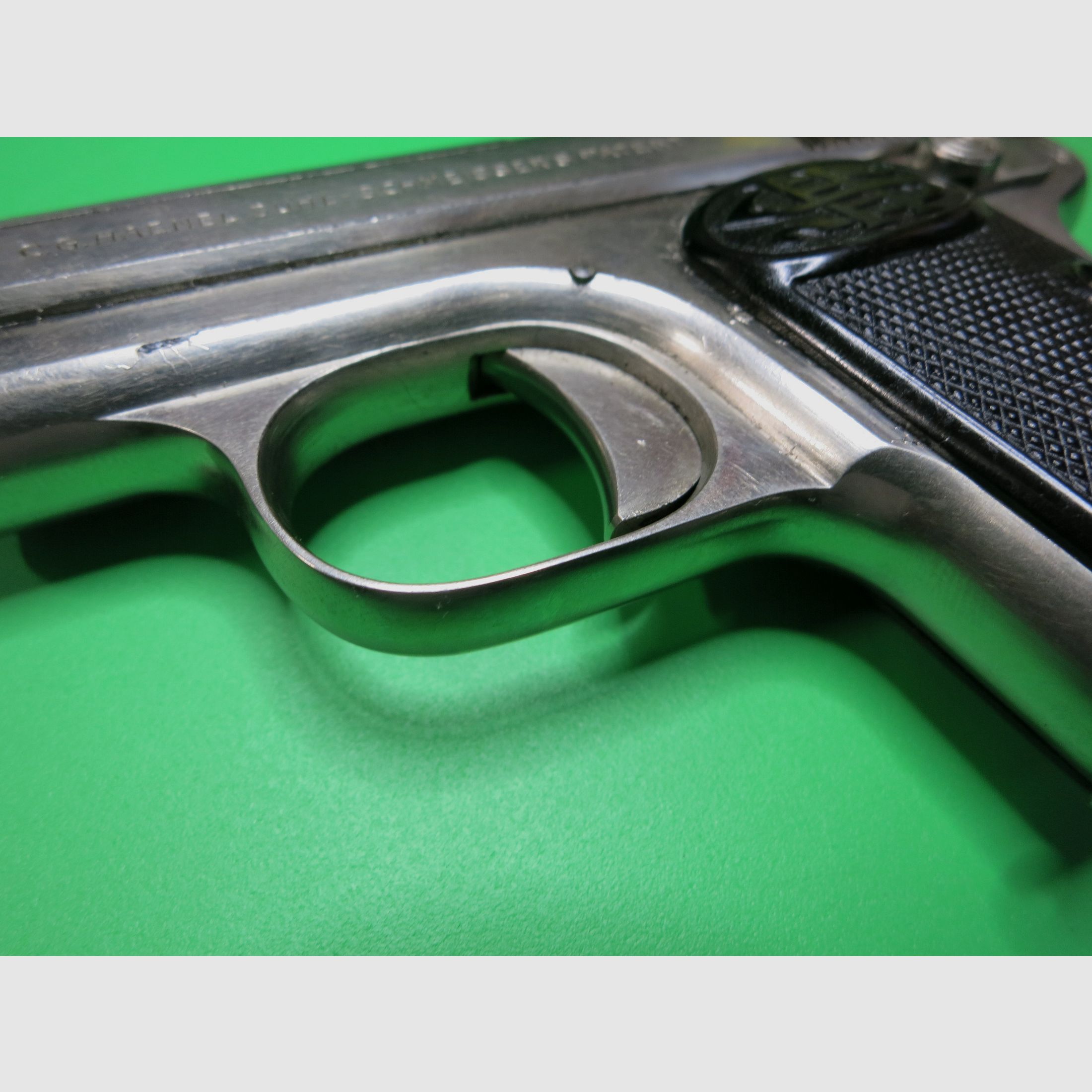 C.G. Haenel, Modell I, 6,35 mm Browning, absolute Rarität, Taschenpistole     #79