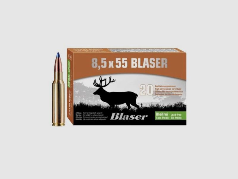 BLASER Kal. 8.. Büchsen 8,5x55Blaser TTSX Barnes 20 Stk 10,4g/160grs bleifrei