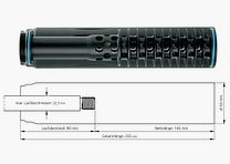 Silencer ERA SOB1 caliber 5.7 - 9.5 mm