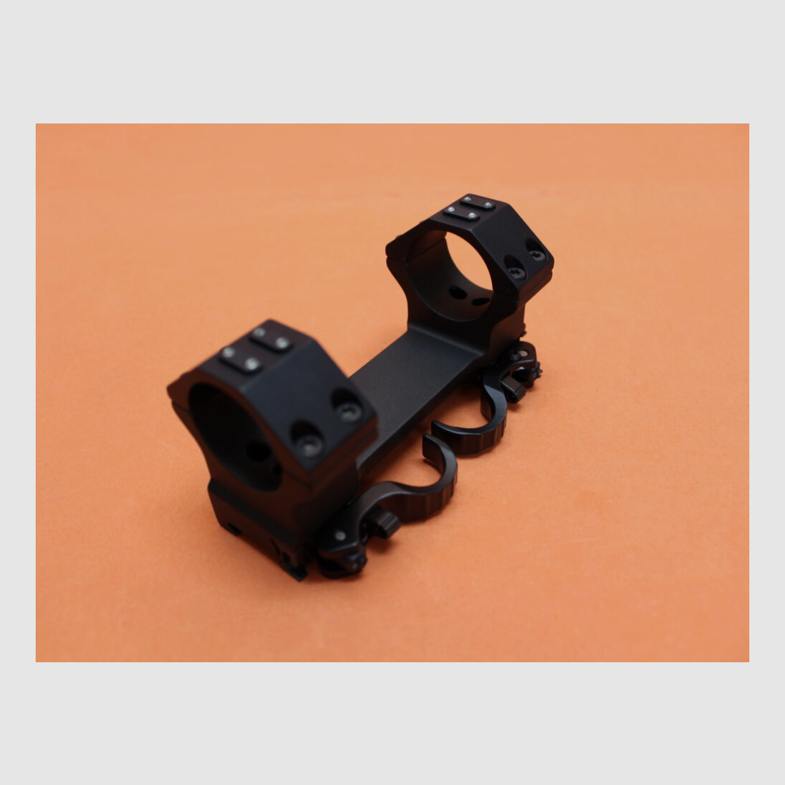 Recknagel Era-Tac QD montaggio a blocco 34mm (T4014-0021) con leva, alluminio nero, BH=21,5mm per profilo Picatinny