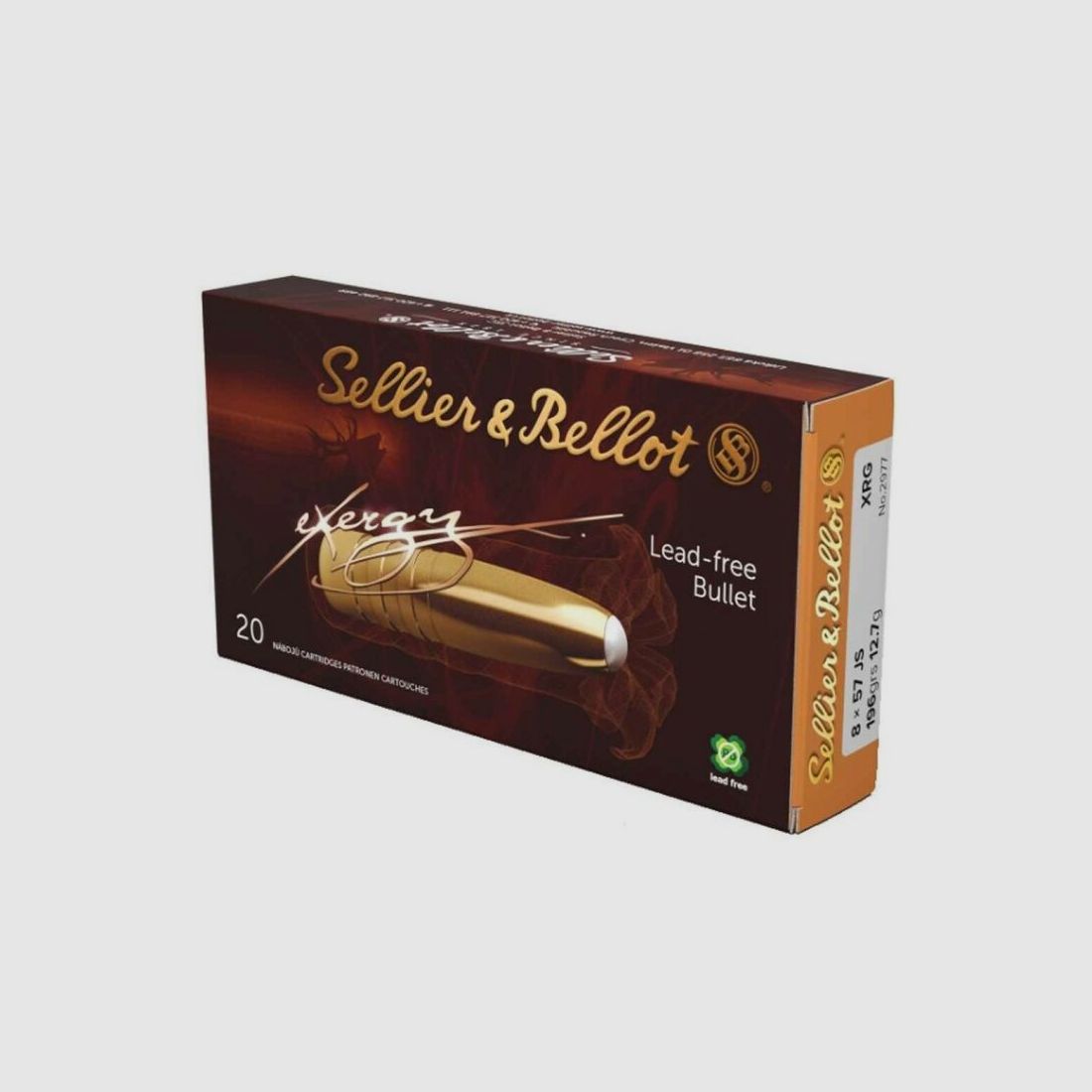 Sellier & Bellot 8x57 IS eXergy sans plomb 12,7g/196grs.