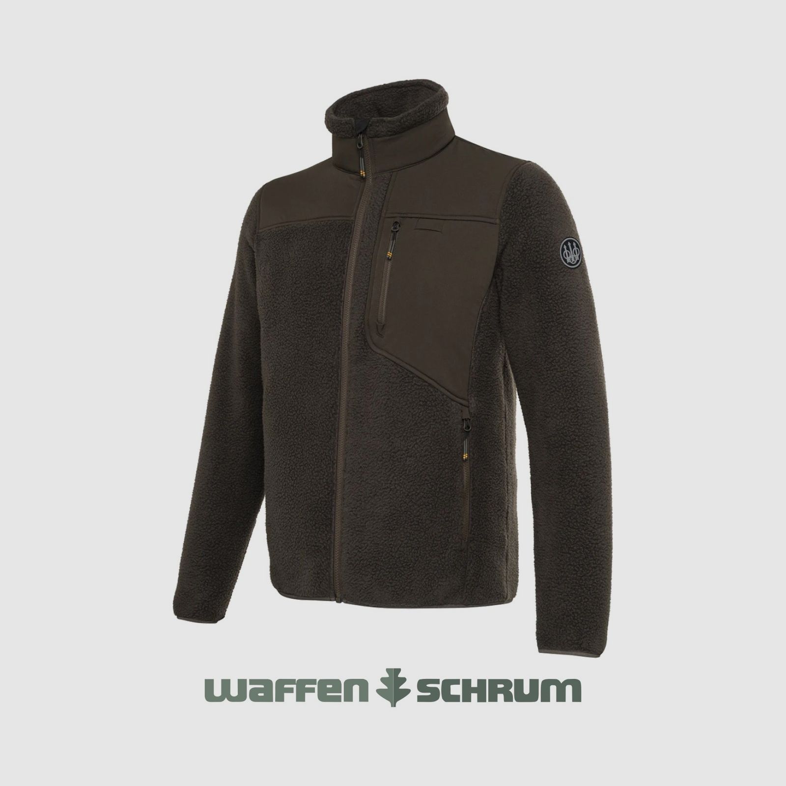 Chaqueta de forro polar Beretta Halifax Sherpa marrón corteza