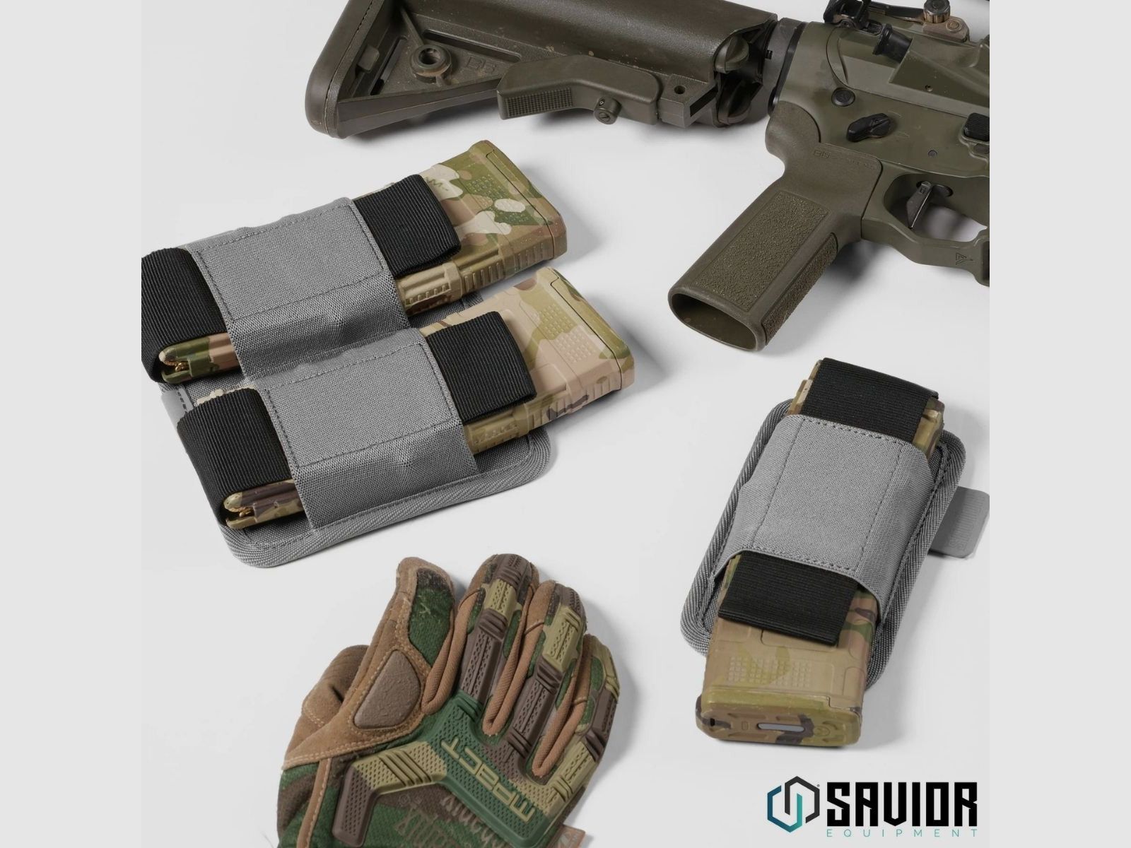 Savior - Holder na magazynki AR-15/AK-47 3 sloty - Czarny - MP-TNS-RIFXTPE-BK, zdjęcie 5 z 5