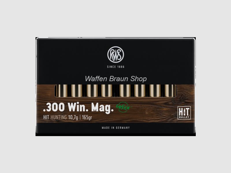 RWS.300 Win Mag HIT Green 10.7g 20 pieces
