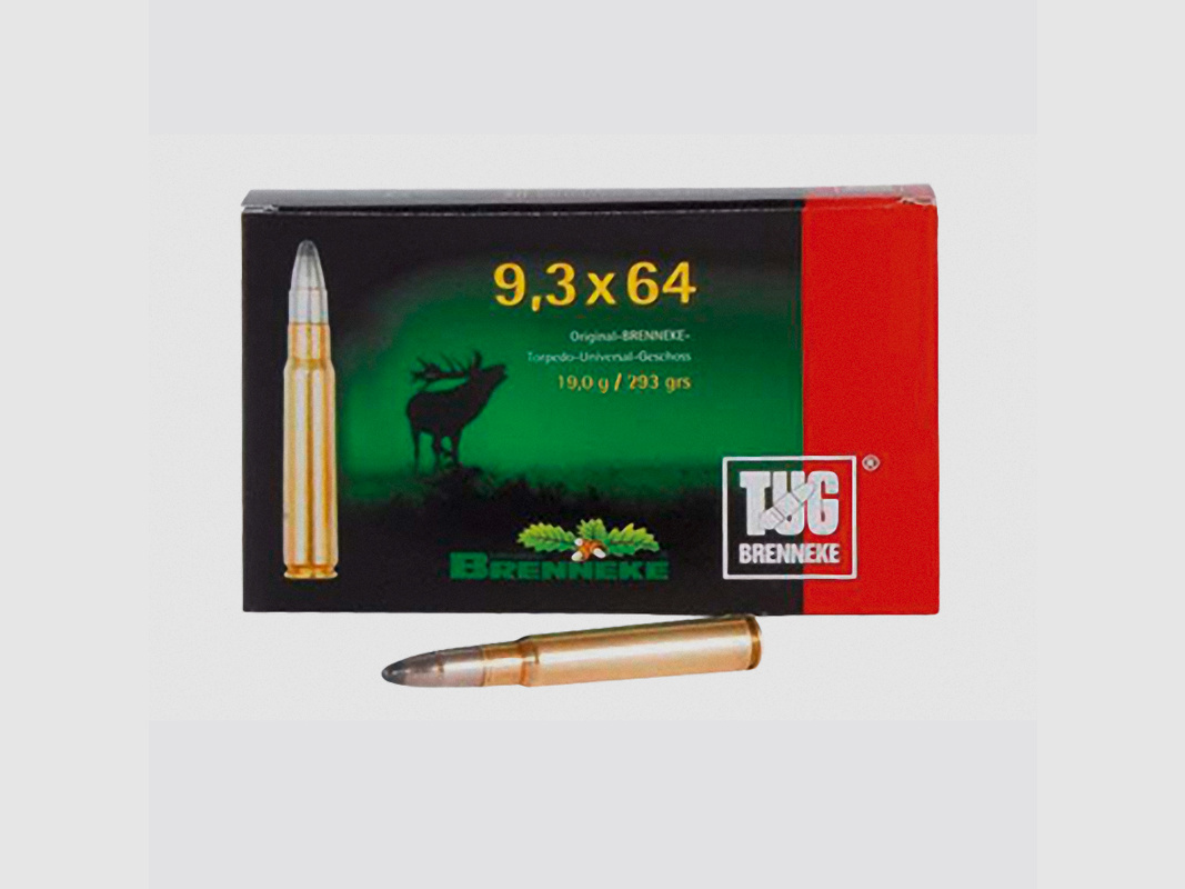 Brenneke 9,3x64 293GR TUG 20 Patronen