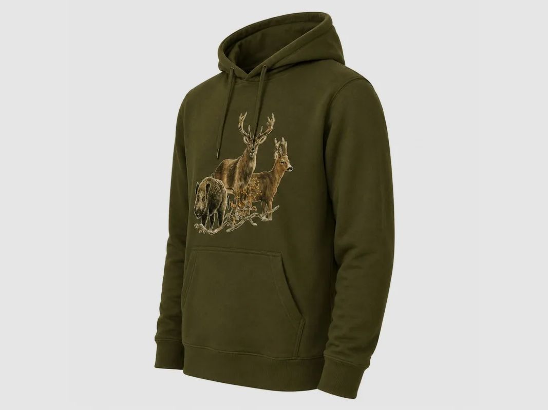Kapuzenpullover Khaki Großwild Bartavel®, Bild 2 von 11