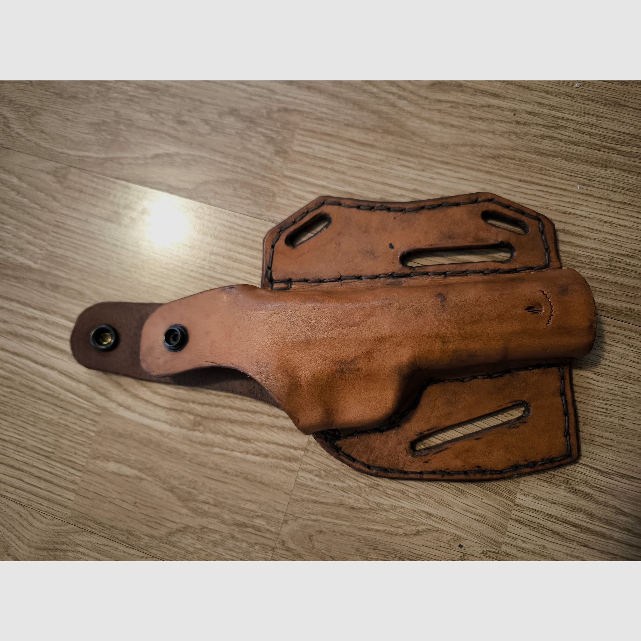 Leather belt holster Handmade