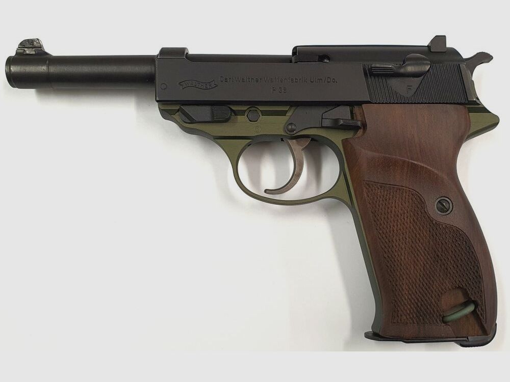 Walther / Schwaben Arms GmbH Sonderedition Pistole Walther P38 im Kleeblatt Grün