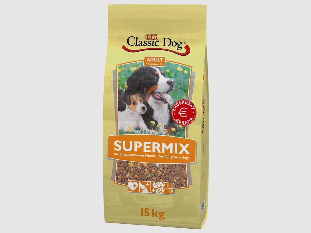 Classic Dog Hundefutter Supermix 15kg