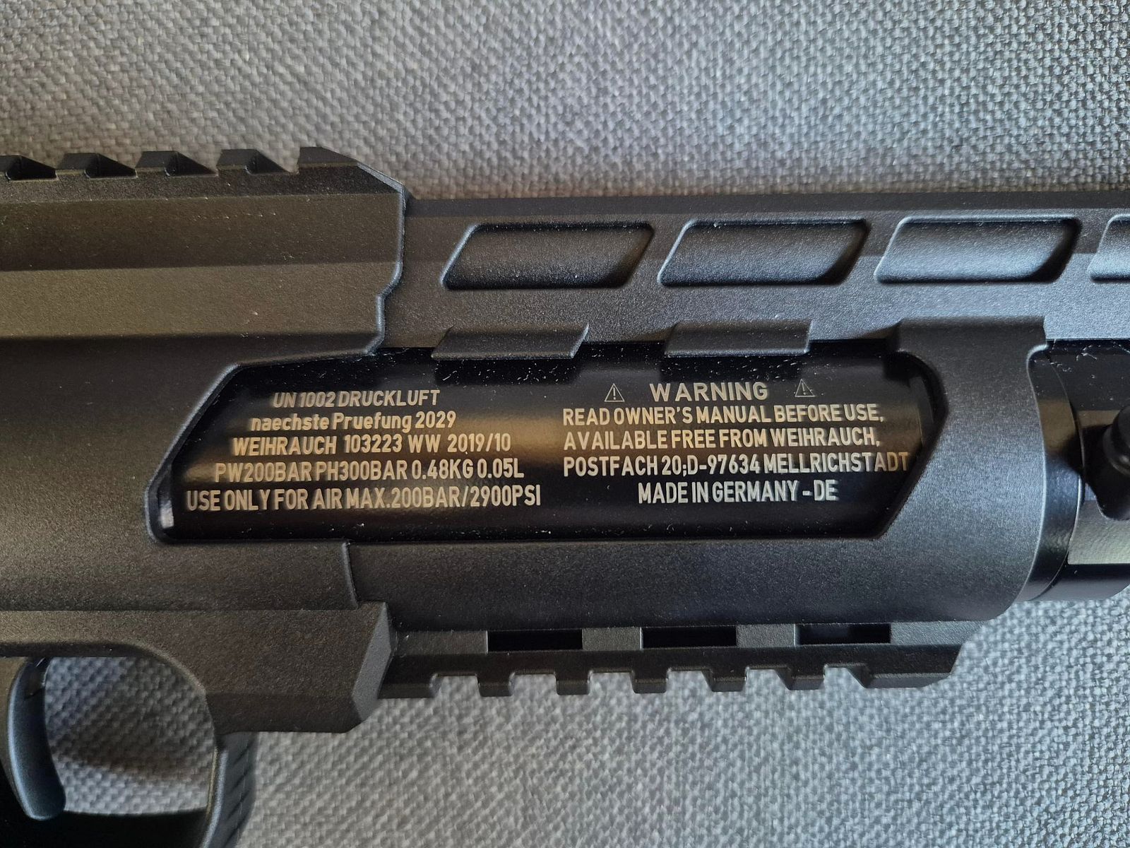Weihrauch HW 44 mit Schalldämpfer