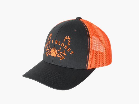 Gorra "Caza en la Sangre" Gris/Naranja