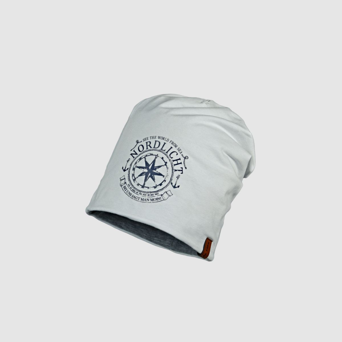 NO NAME Jersey Wende-Beanie "Nordlicht" OFFWHITE