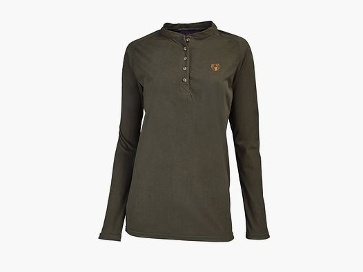 Hubertus Funktionsshirt mit Knopfleiste