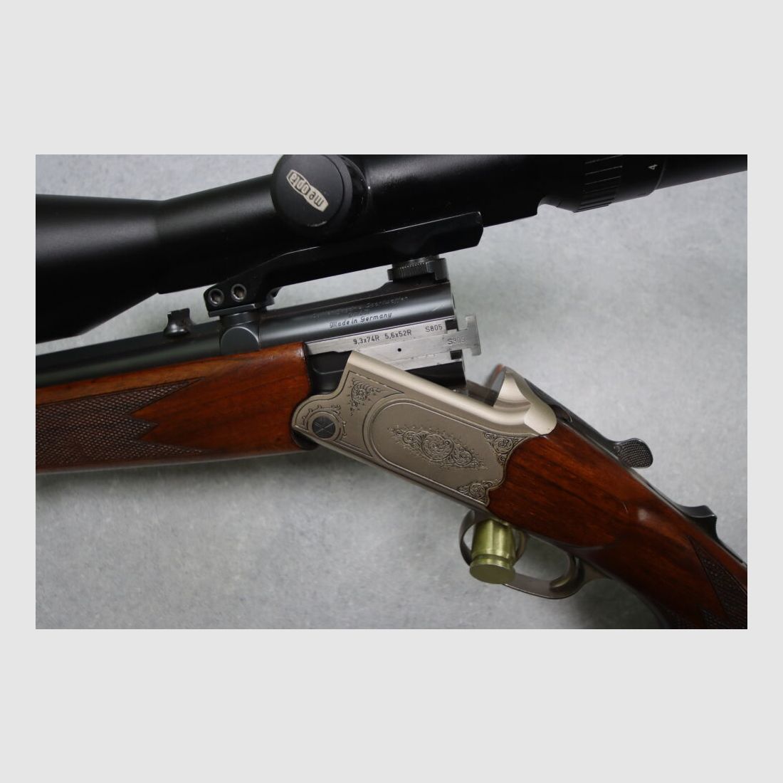 Merkel hand-spanner including Meopta ZF B4 double rifle mountain rifle