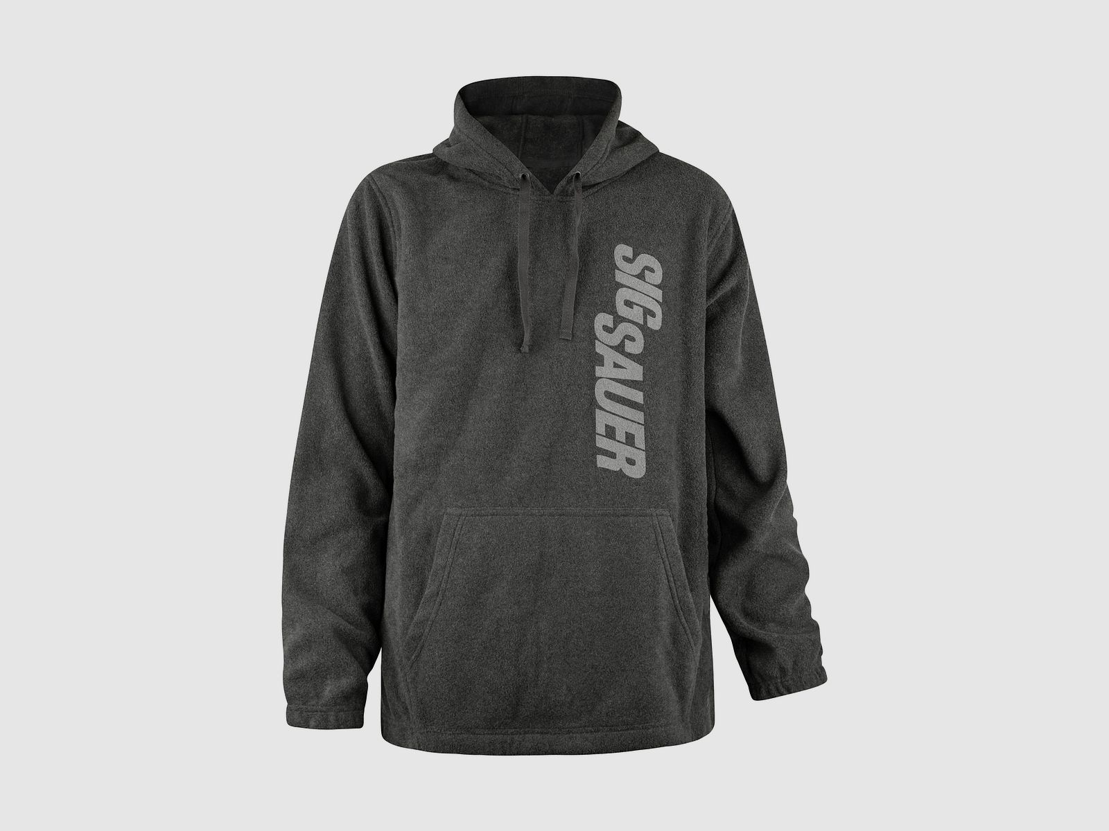 SIG SAUER fleece pullover with hood - hoodie gray