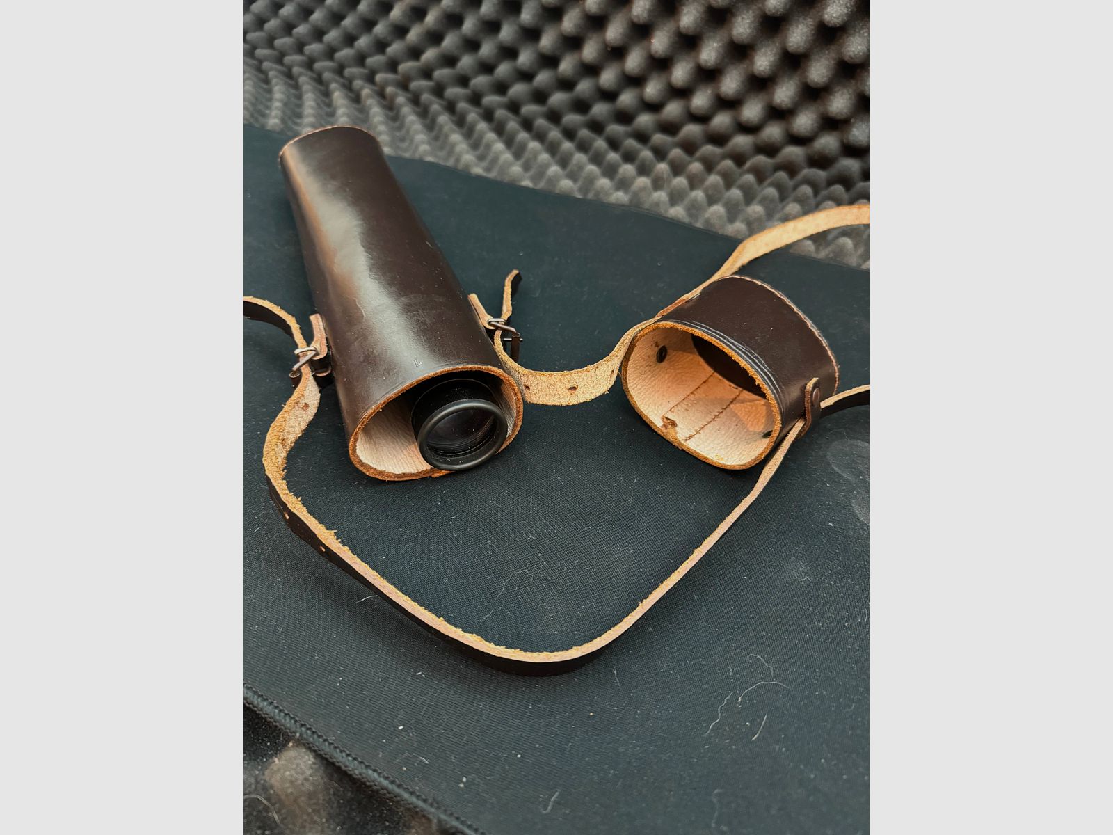 Custodia in pelle per telescopi, lunghezza 330mm, adatta per ottiche con diametro di 42mm +/- (16)