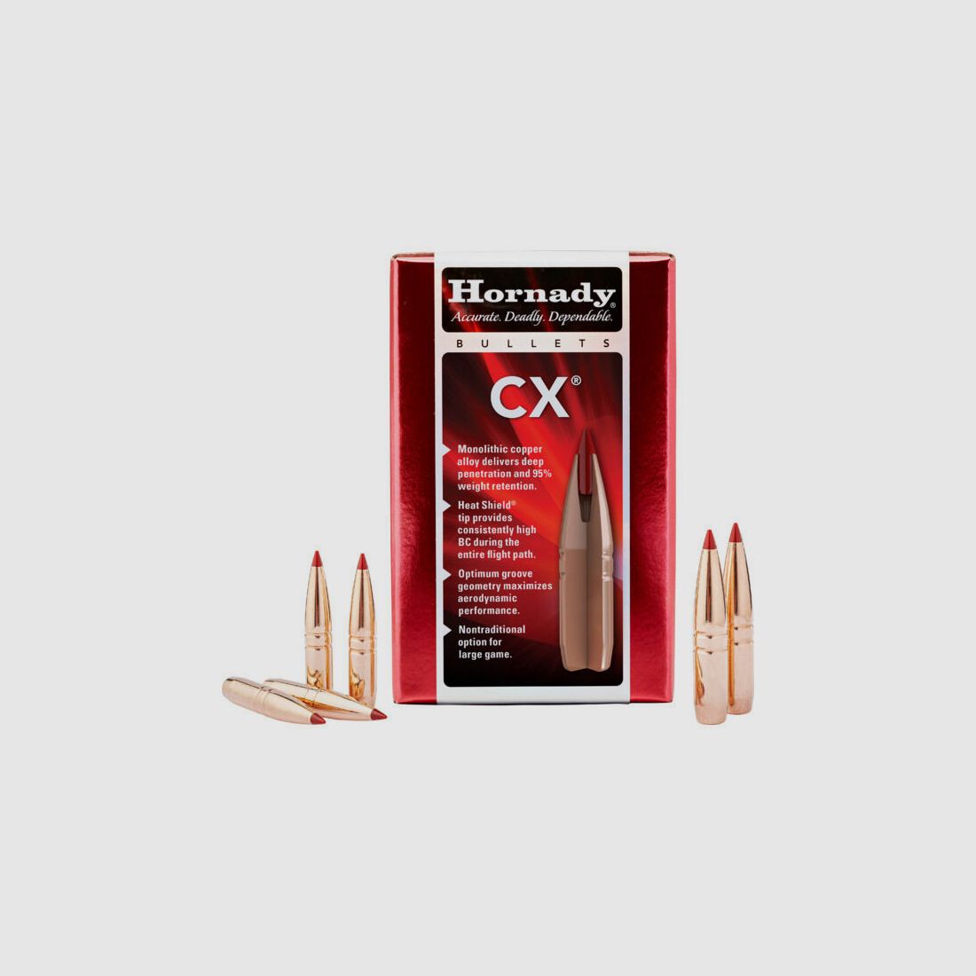 Hornady Geschosse CX 150grs à50 .30/.308