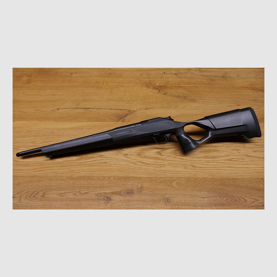 Blaser R8 with FBT carbon stock / .308 Win. / 47cm barrel length / M15x1 / FBT INCA 44Ti silencer / TOP