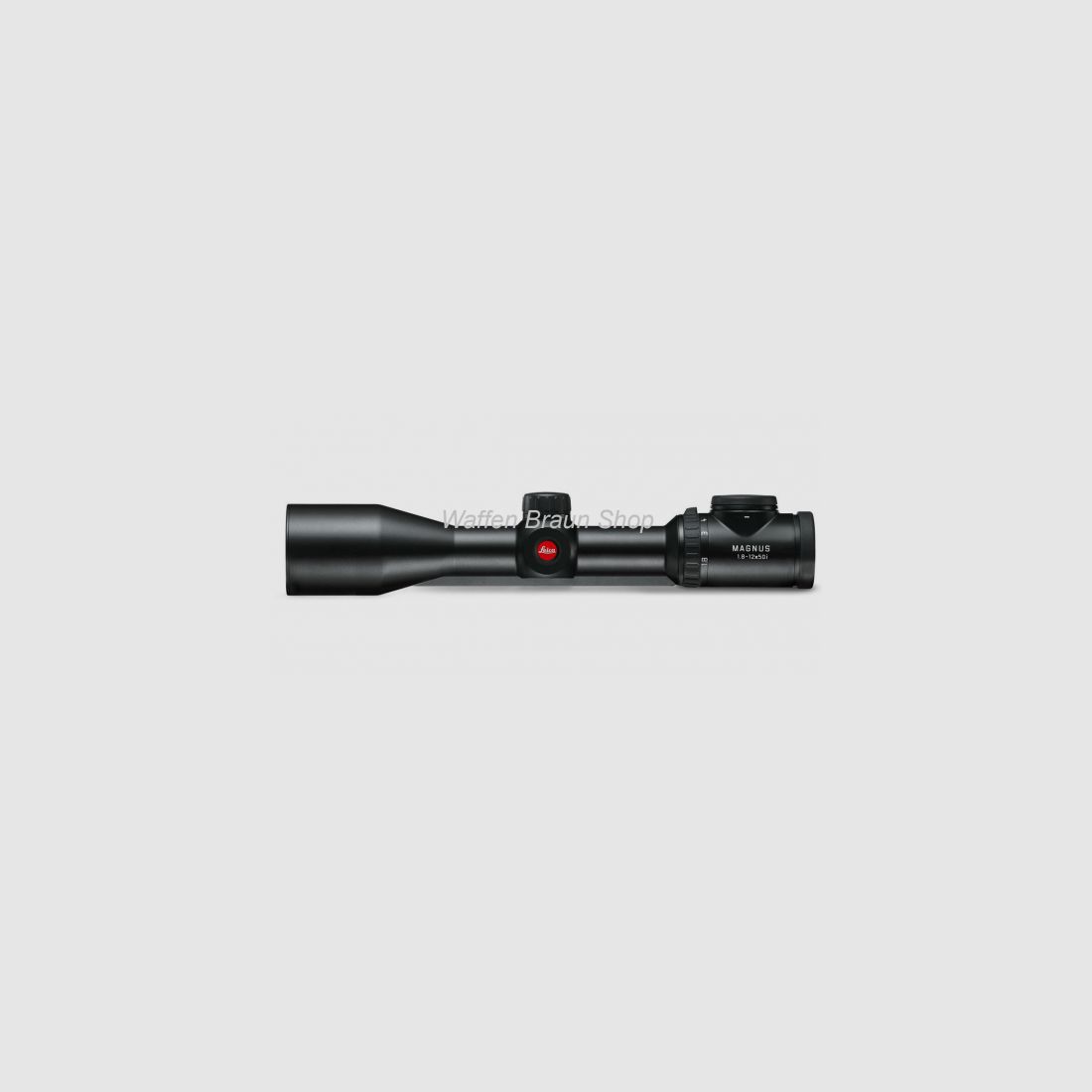 Leica Magnus 1.8–12 x 50 i (L-4a), mit Schiene -Ausstellungsgerät u. Ausverkaufsartikel-