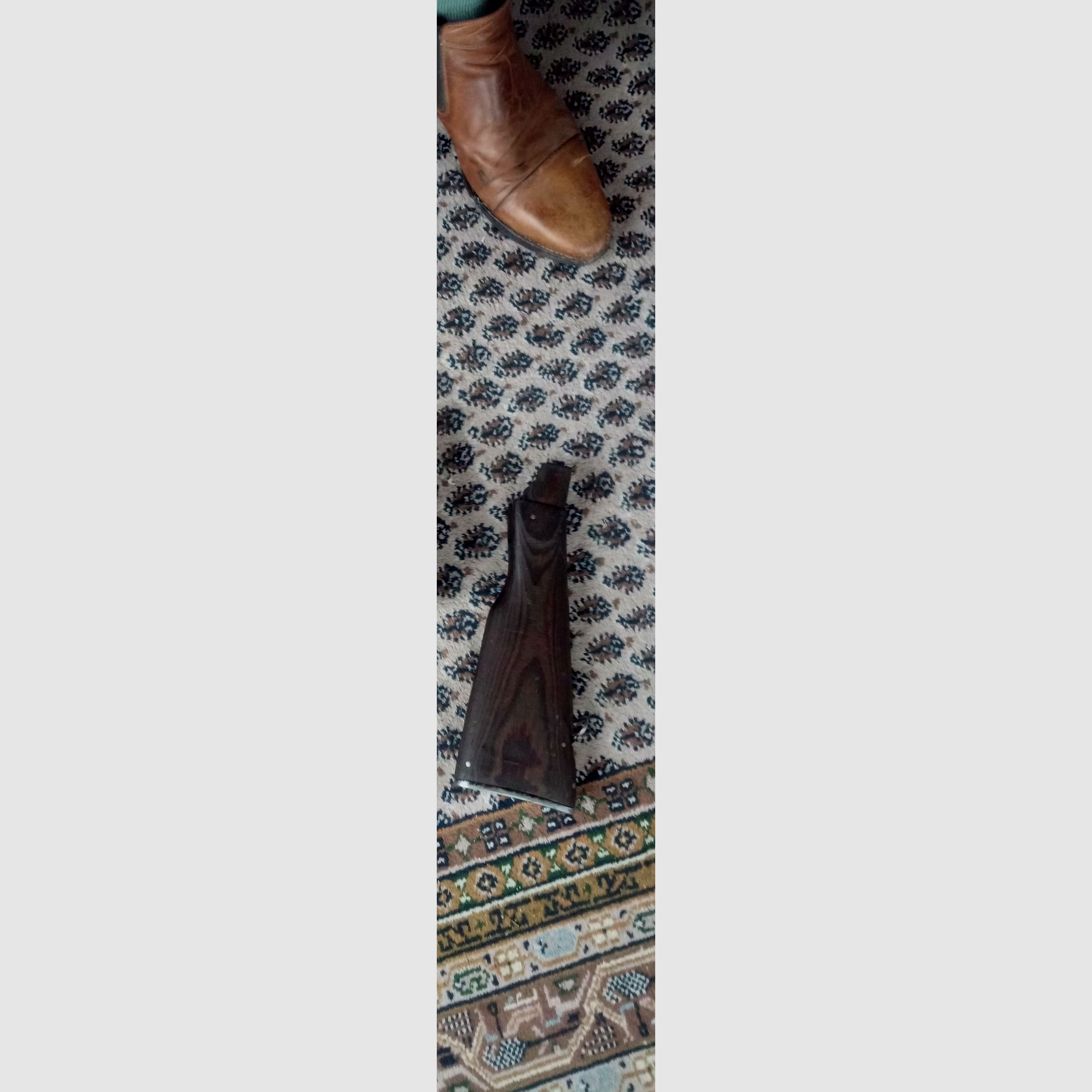 Classic AK fixed stock wood laminate dark brown / can also be fitted into Cybergun GSG Co2 AK47 // AKM & AK74 laminated wood stock