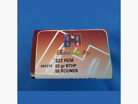 Hornady Kal.223 Rem. Match BTHP 3,4g/52grs. 50Stk.