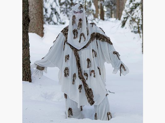 GHOSTHOOD - Sweat à capuche neige camouflage
