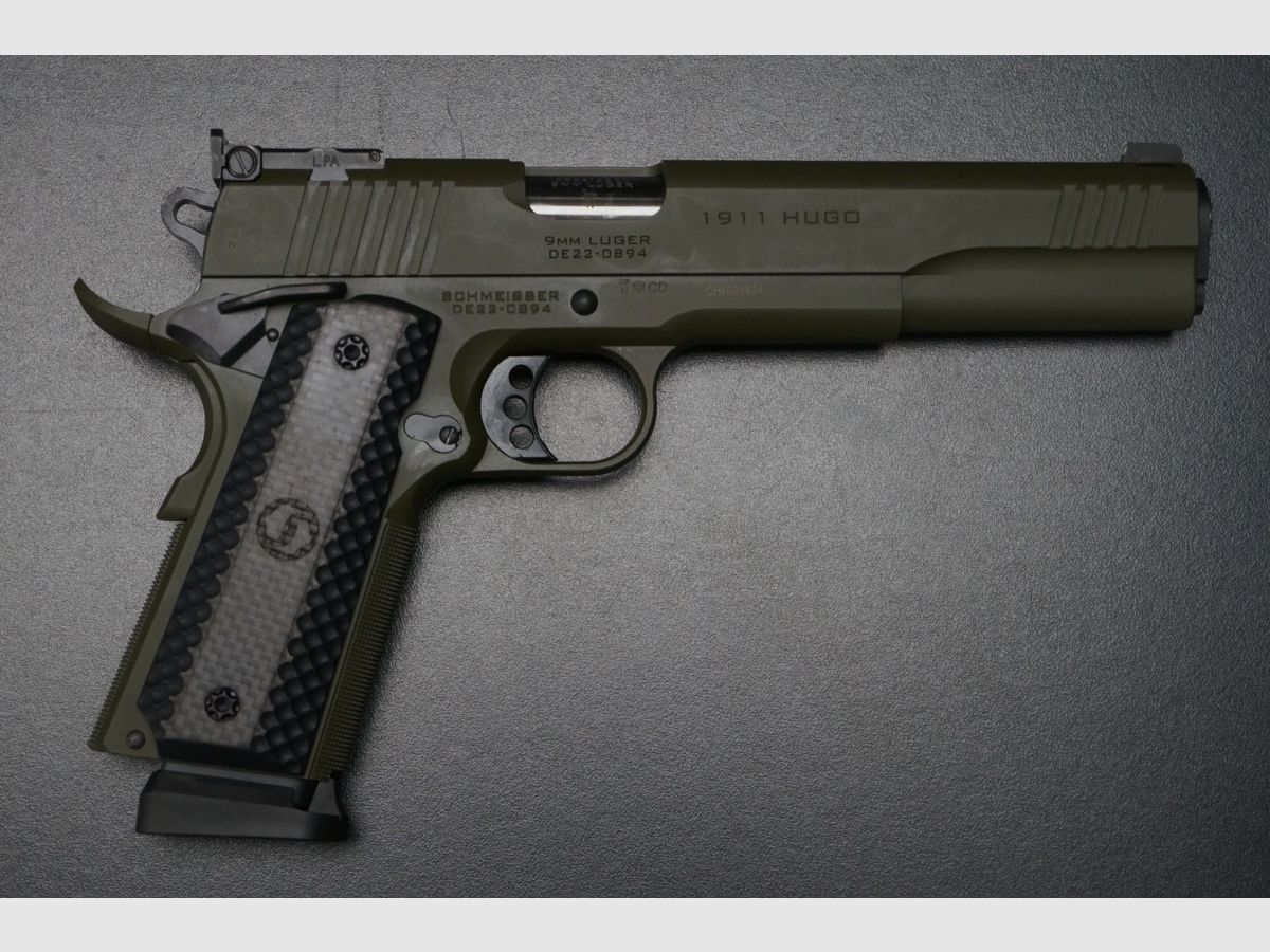 Schmeisser Hugo 1911 OD Green 9mm 6", image 1 of 10
