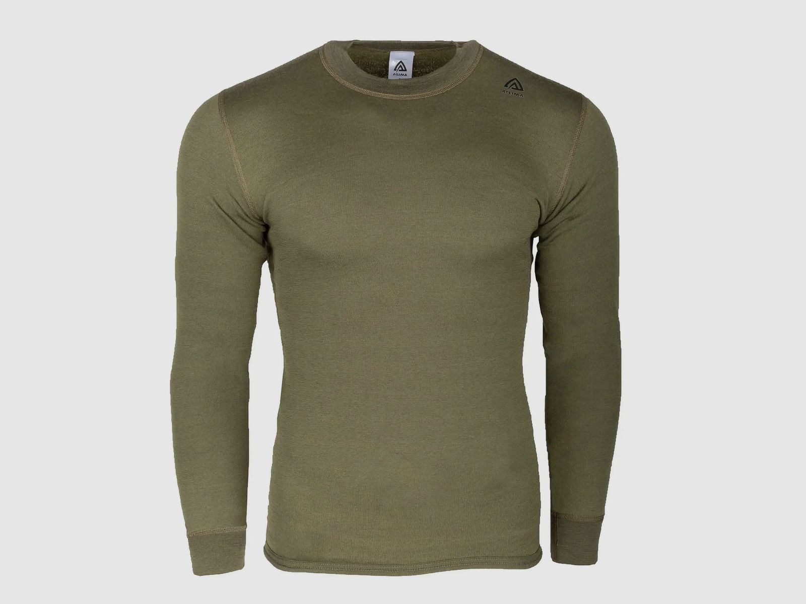 aclima Aclima Longsleeve HotWool Crew Neck - Oliva / S Uomini