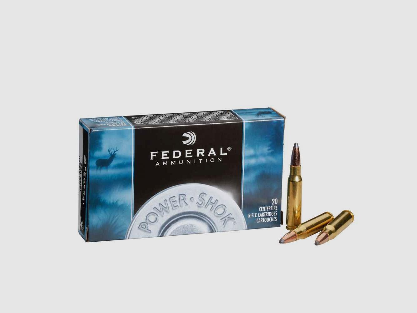 .270 Win. Power Shok z pełnym płaszczem 130 grs. Federal Ammunition