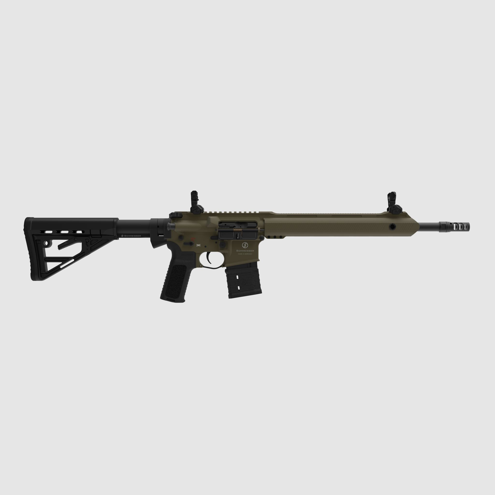 SCHMEISSER AR15-M4FL SPORT – CERAKOTE OD GREEN / .223 Rem. / 14,5" | 370mm