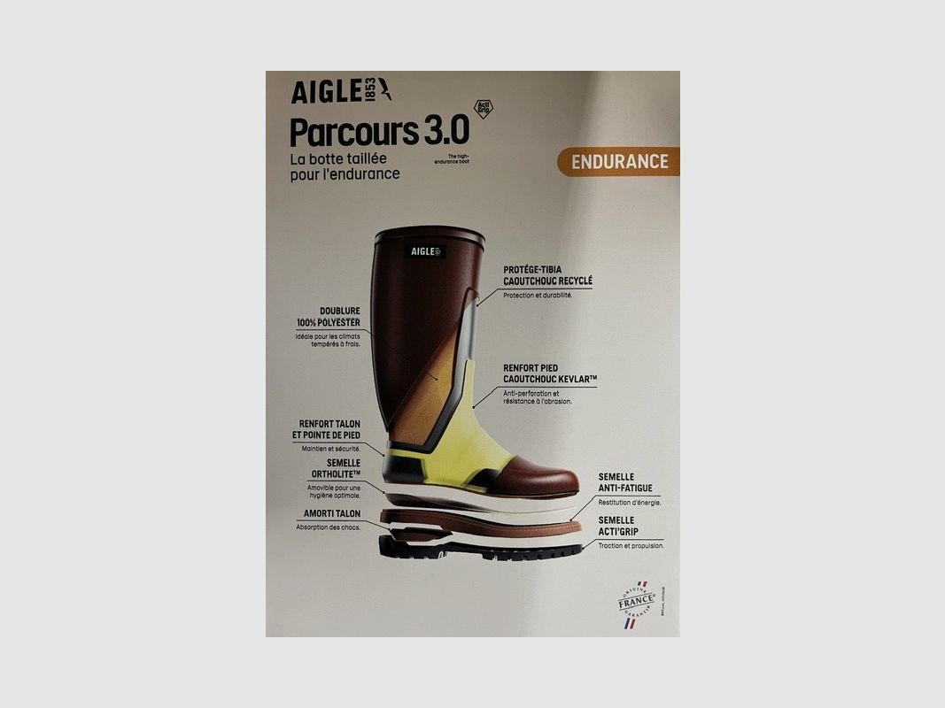 AIGLE PARCOUS 3 ENDURANCE BRUN, image 2 sur 2