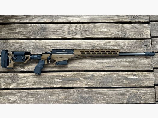 Tikka T3x TACT A1 CB mit Mündungsbremse und 2. Magazin FDE	 6,5mmCreedmoor