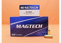 Magtech cartridge .40S&W Magtech 165grs FMJ/ FMC-FLAT (40G) VE 50 cartridges/ 10.69g full metal jacket flat nose
