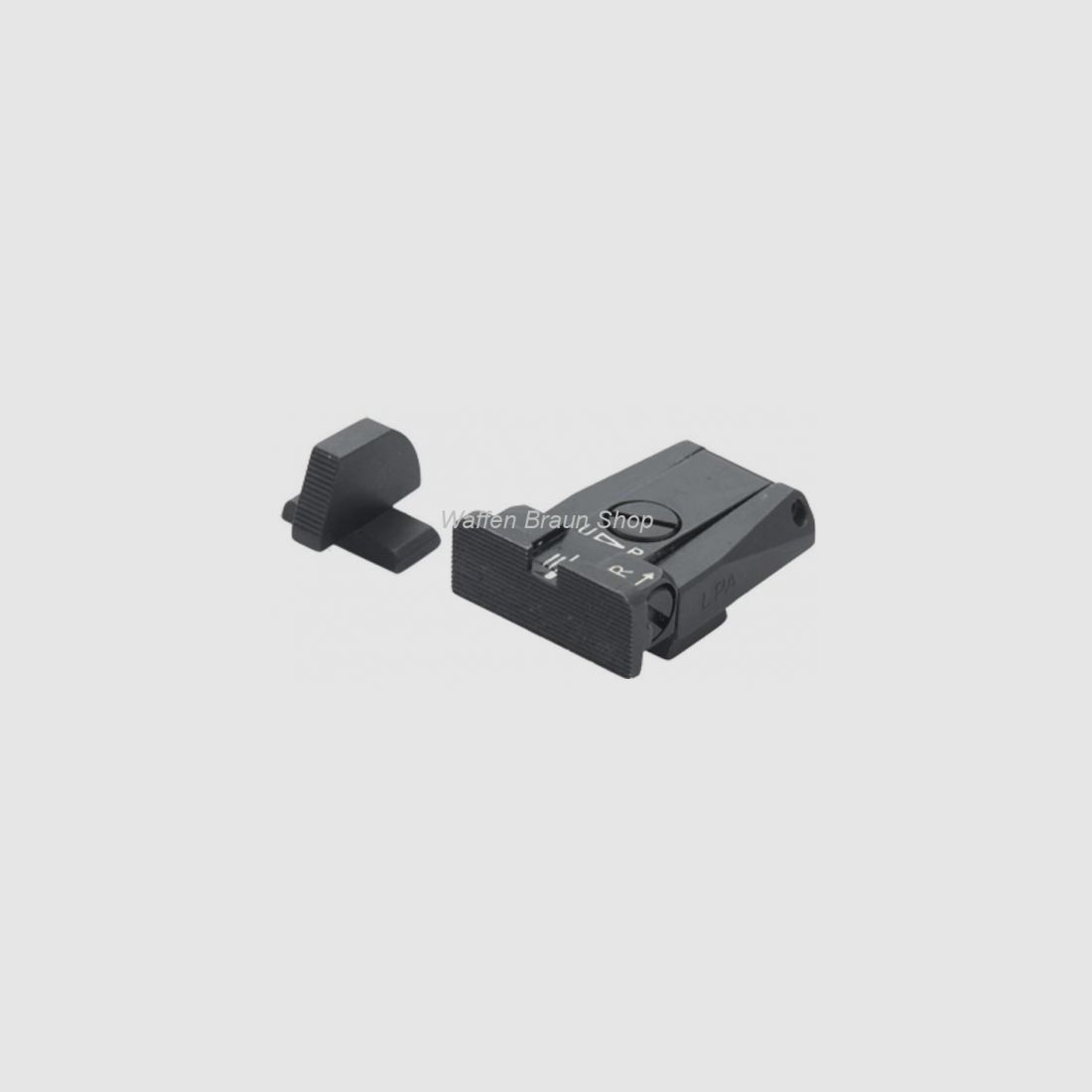 LPA Mikrometer-Visier "SPR96BE", für Beretta Stock und Brigadier, inkl. Korn