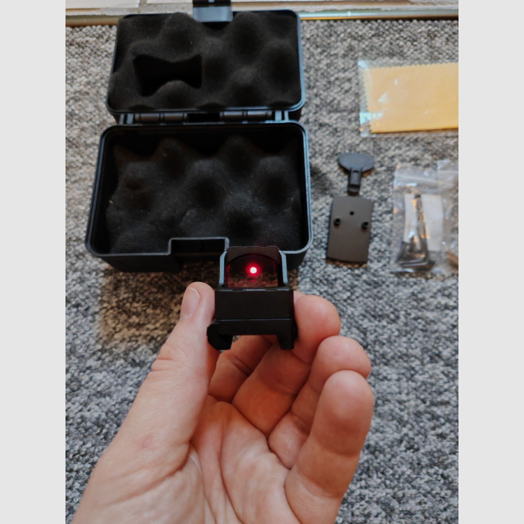 Ritter Optik Reflexvisier V-VISION III RMR Mikro Red Dot  Leuchtpunkt Visier 2 MOA | Picatinny Montage | für IPSC Schießen geeignet