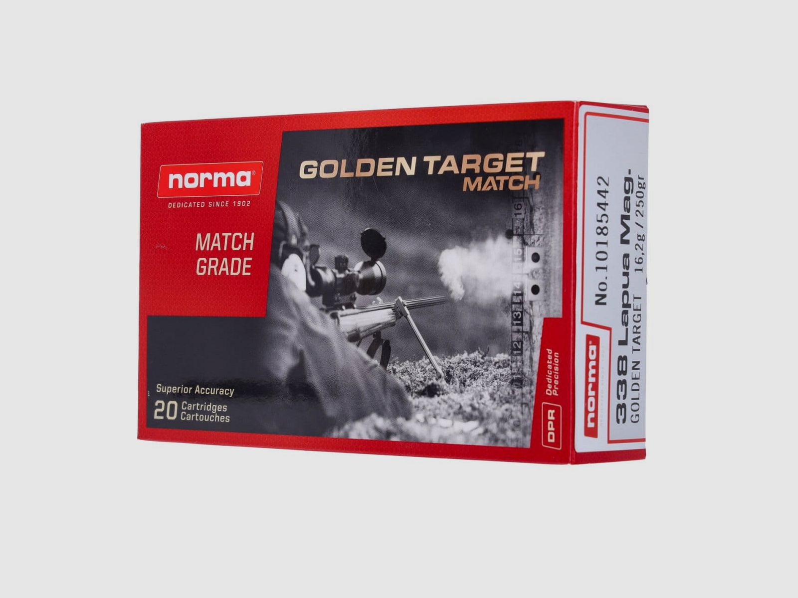 Norma .338 LAPUA MAG GOLDEN TARGET 16,2 g 250 gr - 20 Stk