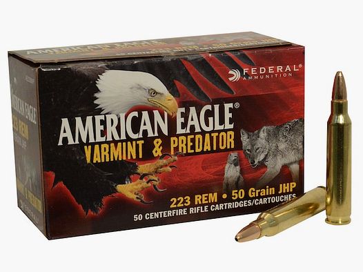 Federal American Eagle Varmint & Predator .223 Rem. 50GR JHP 50 patronen