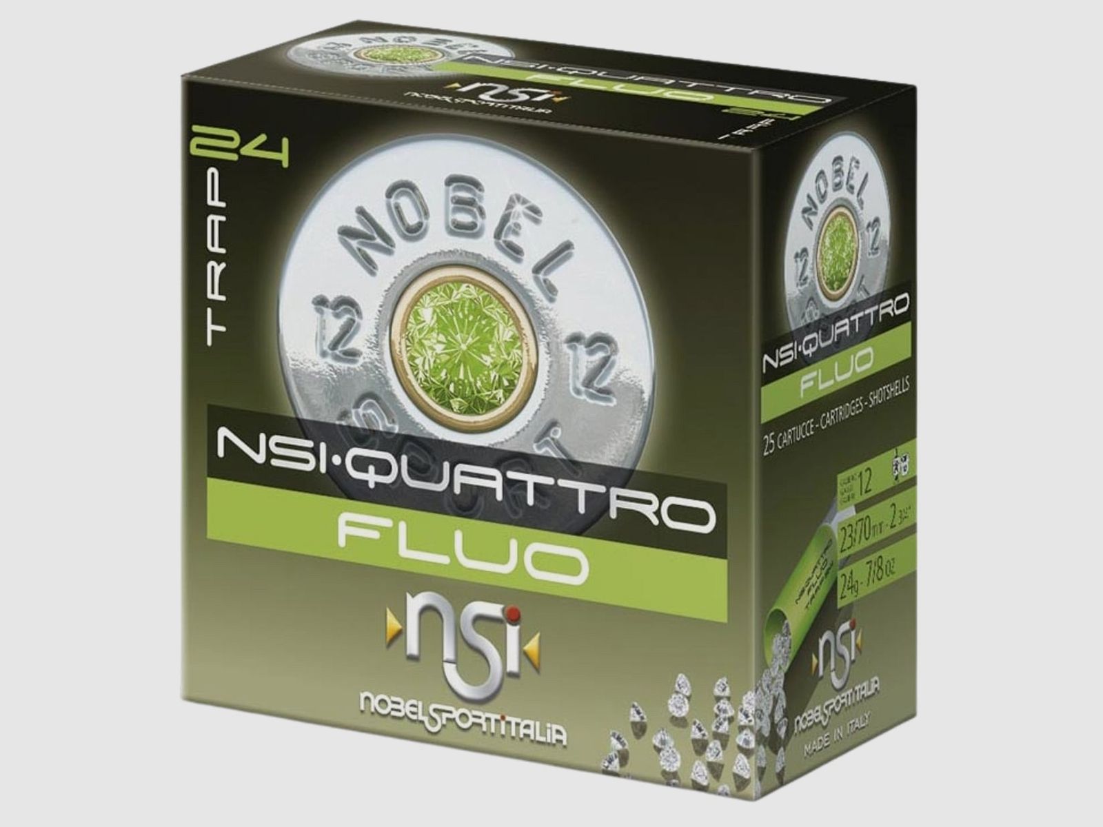 Nobel Sport Italia 12/70 Quattro FLUO T7,5 2,4mm - 24g