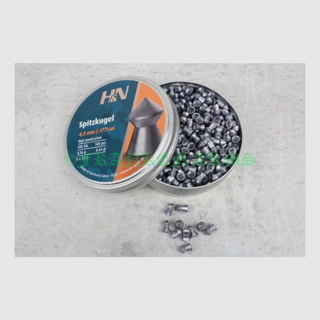 H&N pallini di punta 4,50mm 500 pezzi