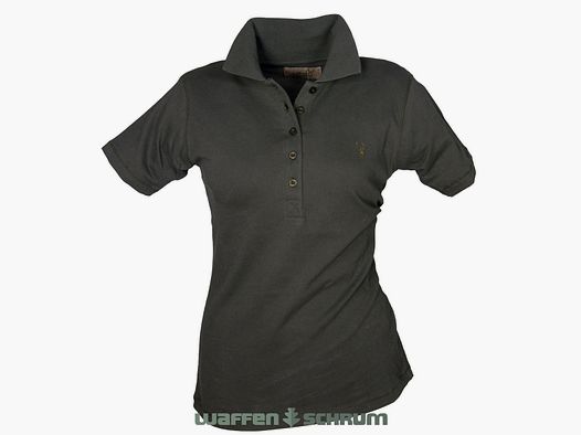 Hubertus Pique Shirt Damen  dkl. oliv