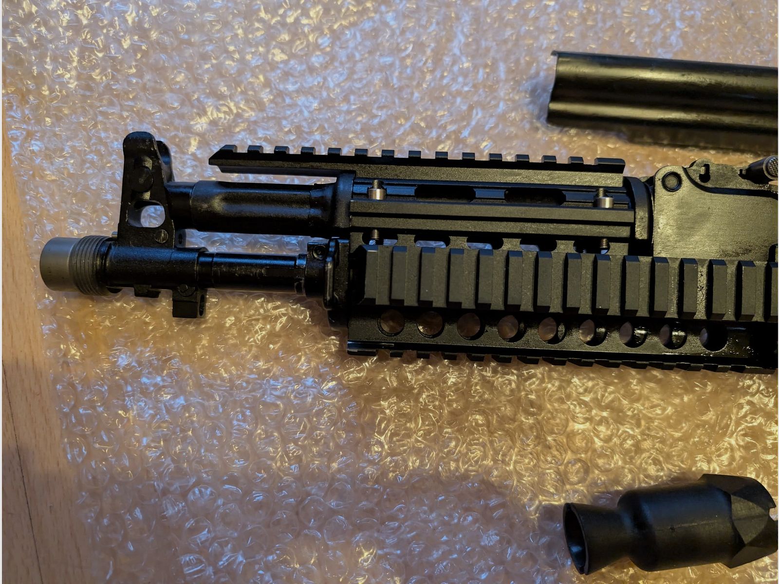 MWM Gillmann Yunker 4 CO22 AK74 fucile ad aria | Cal. 4,5 mm BB | Originale IZHMASH produzione | con impugnatura anteriore Picatinny & PK - 3 impugnature e compensatore decorativo