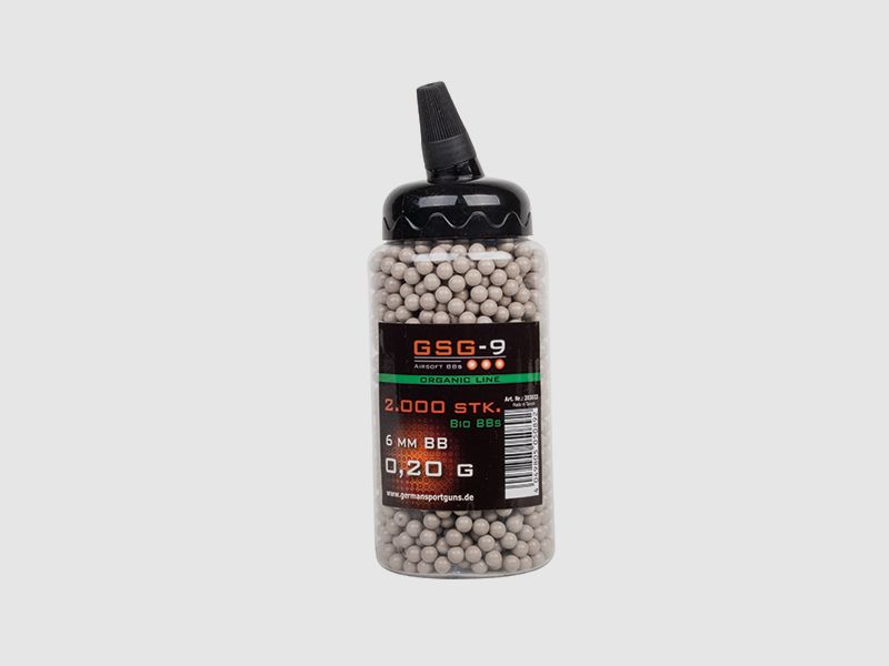 GSG-9 Organic Line 6mm BIO BBs Weiß 0,20 g 2.000 Stück