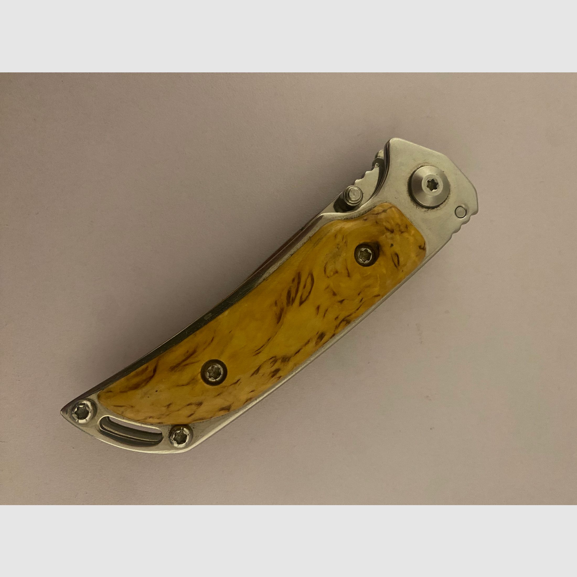 Einhandmesser Marttiini MFK-2 W Stainless Steel 420C, gebraucht 