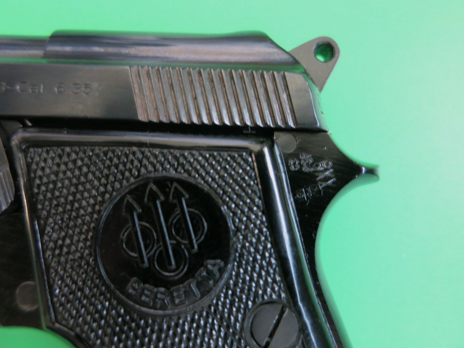 Pietro Beretta 950B pistolet à percussion semi-automatique à bascule 6,35 Browning « MADE IN BRAZIL », comme neuf       #55