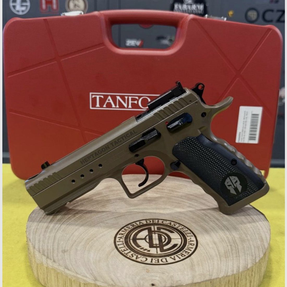 Tanfoglio Heptagon Tactical FDE Prêt pour Optique 9×19