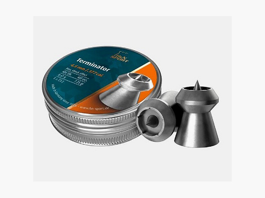 H&N Luftgewehrmunition Terminator 400 Diabolo Kal. 4,5 mm / .177 - 0,47g - Versandkostenfrei