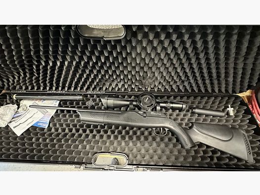 Walther 1250 Dominator PCP 4.5mm complete set + 5L 300bar + scope + accessories