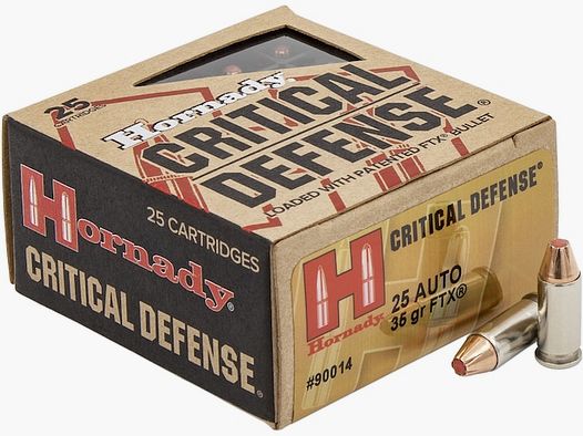 Hornady Critical Defense .25 ACP 35GR FTX 25 cartucce