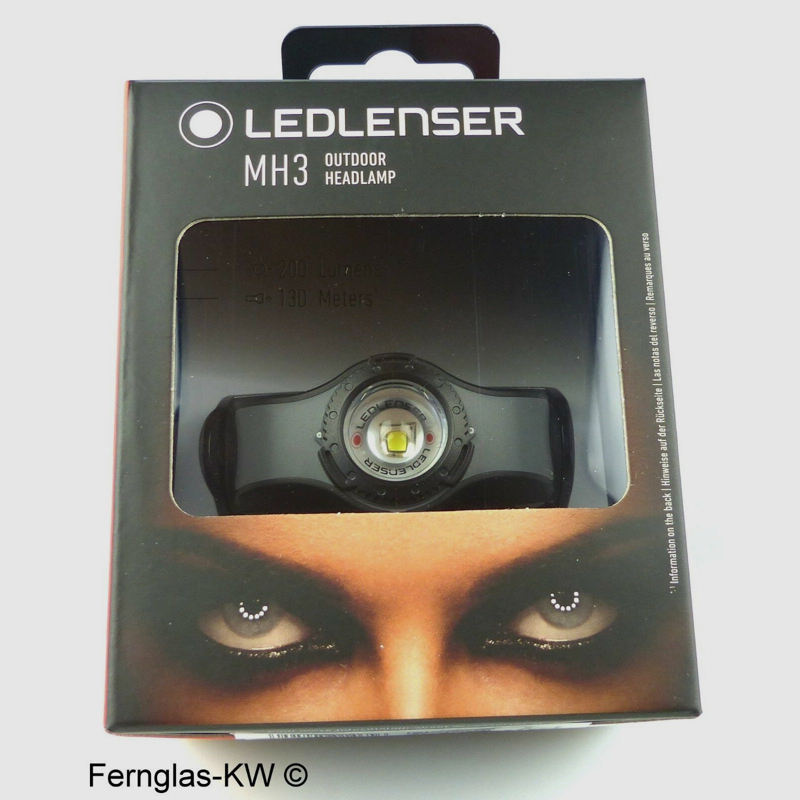 Ledlenser 501597 LED Kopflampe Stirnlampe MH3 Grau Schwarz Leuchtkraft 200 Lumen